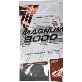 TREC Nutrition Magnum 8000 - Strawberry Flavour | Advanced Muscle Building Supplement with Complete Proteins, Carbs, MCT Oil, and Creatine Monohydrate | Enhances Physical Performance | 1kg