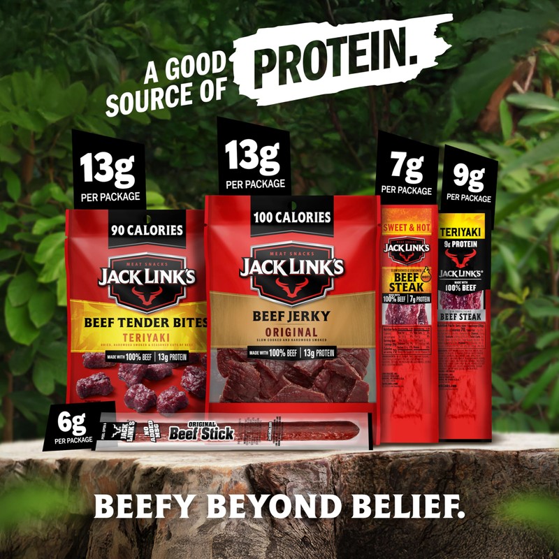Jack Link's Beef Jerky Gift Basket Variety Pack - Includes