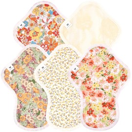 Fabric Napkins NO 6 Organic Cotton 5 Pack v19 ye Yellow Bright Positive Happiness Yellow