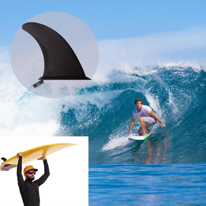 Eabdice Surfboard Sup Fin Black Stand Up SUP, Paddleboard Fins
