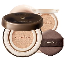 CARSLAN Lasting Air Cushion Cream Face Foundation Makeup, Lightweight, Medium to Full Coverage, Semi-Matte, Long-Lasting Oil Control Finish Foundation, P01 Fair Pink For Oil Skin (Refill Included)