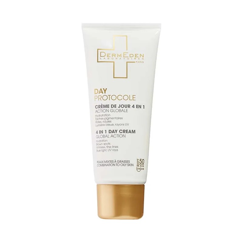 Dermeden Crema Facial Día 4 en 1 SPF50 Antiedad Hidratante