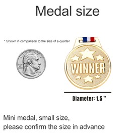 strongzhuo One 1.5 "Diameter Mini Winner Medal-Sporting Events, Competitions, School Games, Spelling Bee, Olympic Style Gold Medal