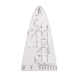 Parabolic Stencil Math, Normal Parabola Stencil, Curve Stencil, Parabola Ruler, Parabola Drawing Stencil for Students, Office, Designer Painting, Cosine Tangents