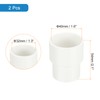 uxcell 2 Pcs UPVC Reducer Pipe Fitting, 1-1/4"x1 PVC Straight