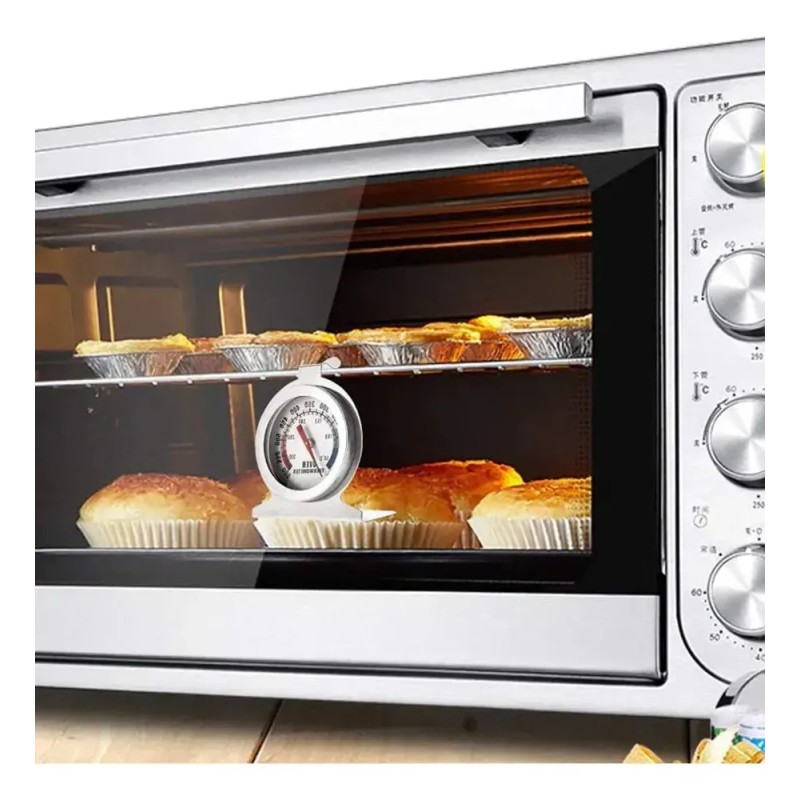 Termómetro de Horno de Acero Inoxidable para Cocina y Asados