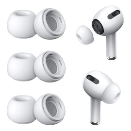 Moloppo 3 Pairs Compatible with AirPods Pro 1st 2nd Ear Tips Replacement, 3 Pairs of Small Size Replacement Silicone Rubber Eartips Earbuds airpod Accessories Compatible with AirPods Pro 2 and 1st
