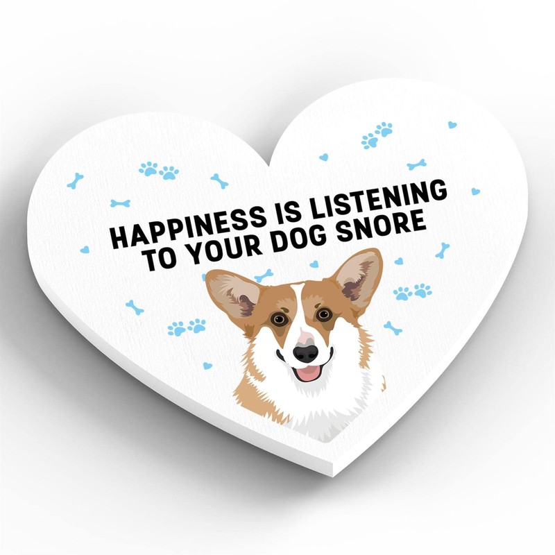 Global Designs Corgi Happiness Is Your Dog Snoring Katie Pearson