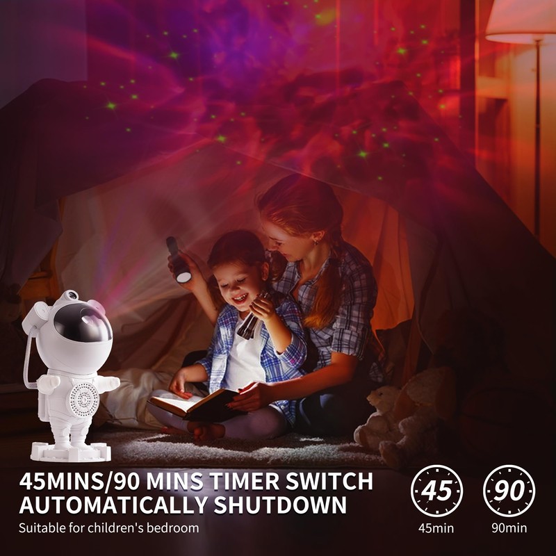 Astronaut Star Projector Night Light for Bedroom,Nebula Galaxy Ceiling Led
