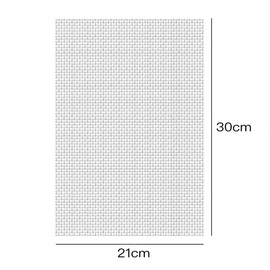 YFFSFDC Stainless Steel Mesh, Net Approx. 0.4 inches (1 mm), Approx. 1.2 x 8.3 inches (30 x 21 cm), 20 Mesh, High Hardness Filtration Net, Plain Weave Wire Mesh, Ventilation Resistant, Corrosion
