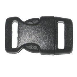 5/8" Contoured Side Release Buckles for Paracord Bracelets Multiple Size and Quantity (Black, 10 Pack)