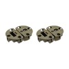 Sscon 2Packs 90 Degrees Adjustable Zinc Alloy Hinges Concealed Hinges
