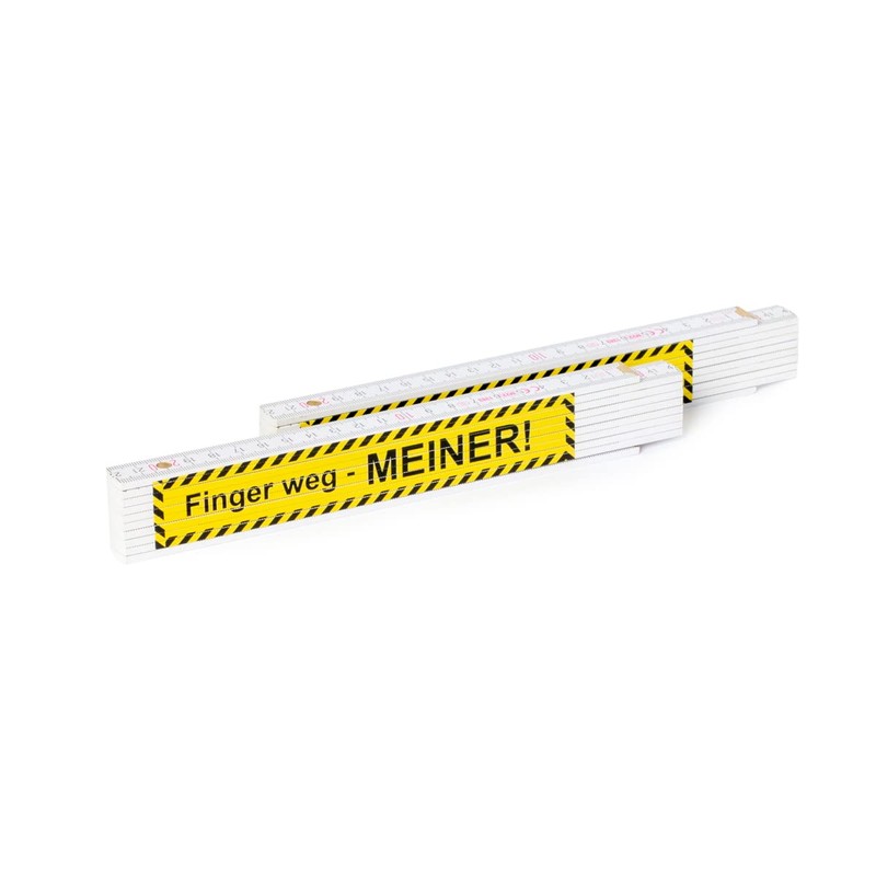 Ruler Printed with "Finger weg - MEINER!"