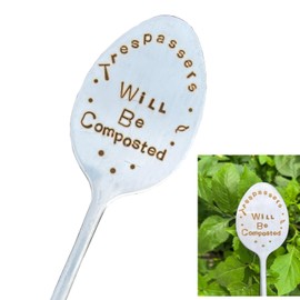Garden Plant Marker Friendship Gift for Women Gardeners, Plant Stake Label Sign Tag Gardening Gifts for Woman Plant Lovers, Metal Garden Decoration (Will Be Composted)