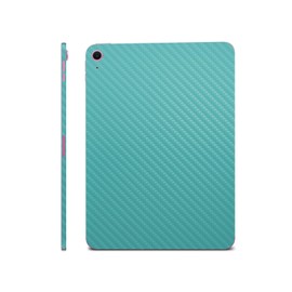 Carbon Fiber iPad Skin Compatible with Apple iPad A16 11 Gen (2025) - Solid Turquoise - Premium 3M Vinyl Protective Wrap Decal Cover - Easy to Apply | Crafted in The USA by MightySkins
