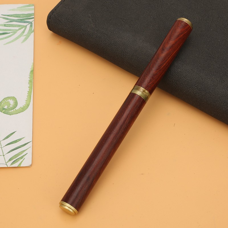 High End Luxurious Red Sandalwood Writing Pen Students Gift Office