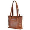 Lady Conceal Concealed Carry Peyton Leather Tote (Cognac)