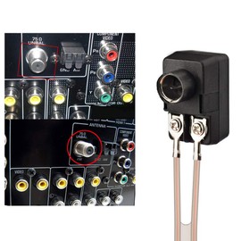 Bingfu FM Antenna Indoor Radio Antenna T formation Cable Plug Transformer Balun 75/300 ohm F Type Adapter 2 kit for Enhances FM Stereo Reception