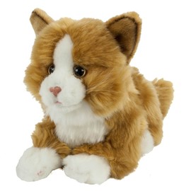 Teddys Rothenburg Cuddly Toy Cat Benni 20 cm (with Tail 28 cm) Lying Down Plush Toy Cuddly Cat Cuddly Toy Cat Uni Toys