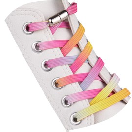 SULPO Flat Shoelaces without Tying – Elastic Shoelaces with Metal Capsules – Laces Quick Release – Rubber Shoelaces for Adults and Children – Shoe Laces without Tying