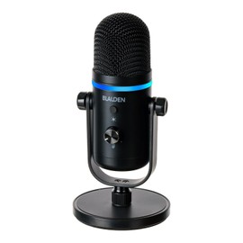 BLAUDEN Mic, Gaming Microphone, 192KHz/24bit High Fidelity Sound Quality · Auto Noise Cancelling LED Light Capacitor Microphone PC USB Unidirectional Microphone with Stand ASMR Distribution Microphone