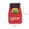 TENOL Red Cover Emergency Stop Push Button Switch Electromagnetic Start