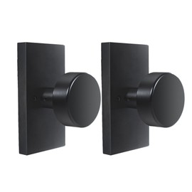 ToPToToo Dummy Door Knobs Interior,Matte Black Door Knobs 2 Pack