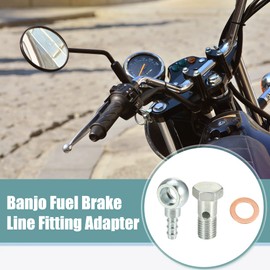 QUARKZMAN Hollow Screw M12 x 1.25 mm Hollow Screws Brake Accessories Adapter Washer Kit