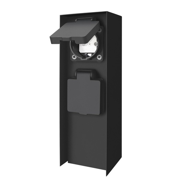 EXTRASTAR Outdoor Socket Column 2-Way Outdoor Socket Waterproof IP44, Garden