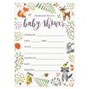 Woodland Baby Shower Invitations with Owl and Forest Animals. Set