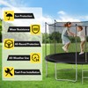 Trampoline Safety Net, 12ft Weather-Resistant Replacement Enclosure Net for 6