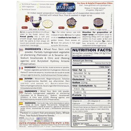 Gits Instant Gulab Jamun Dessert Mix, 200g - India