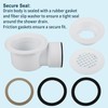 2" Low Profile Shower Drain with 2" x 1-1/2" Reducer