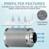 iPower Upgrade 4 Inch Air Carbon Filter Replacement Prefilter Sleeve