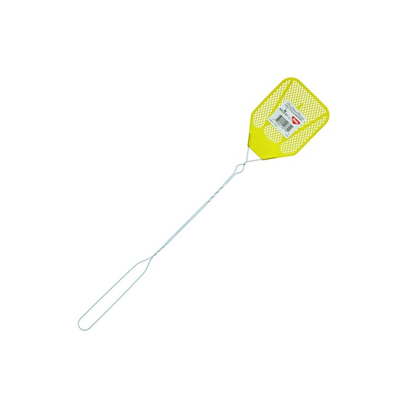 Enoz Plastic Head Wire Handle Fly Swatter (Assorted Colors)