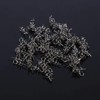 Pwshymi 100PCS/Bag Fishing Lure Spring Twist Lock Fishing Hook Centring