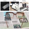 KoKoBin 3 Pack Square Frame Oprah Style Reading Glasses for