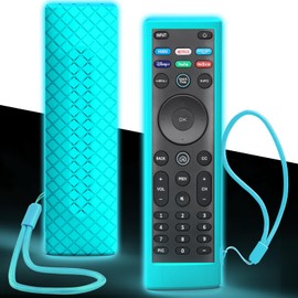 Case for Vizio TV Remote, Cover Compatible with Vizio Smart TV Remote Control XRT136 / XRT140 Silicon Universal Sleeve Skin Glow in The Dark Blue