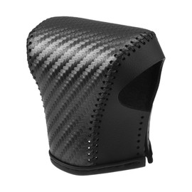 A ABSOPRO Gear Shift Head Knob Cover Transmission Lever Trim for Lexus UX 200 UX 250h 2019 2020 2021 2022 Faux Leather Black