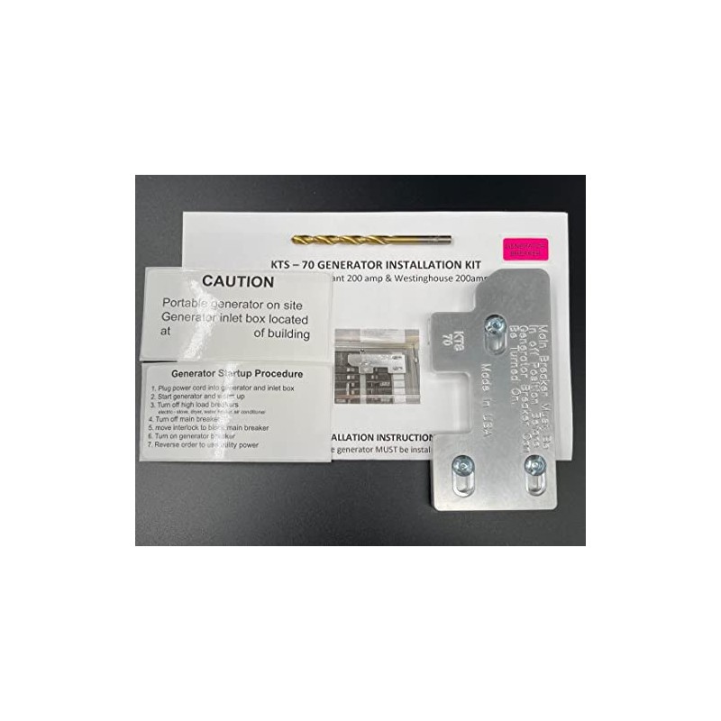 Generator Interlock WR-70 Compatible with Bryant or Westinghouse 200 amp