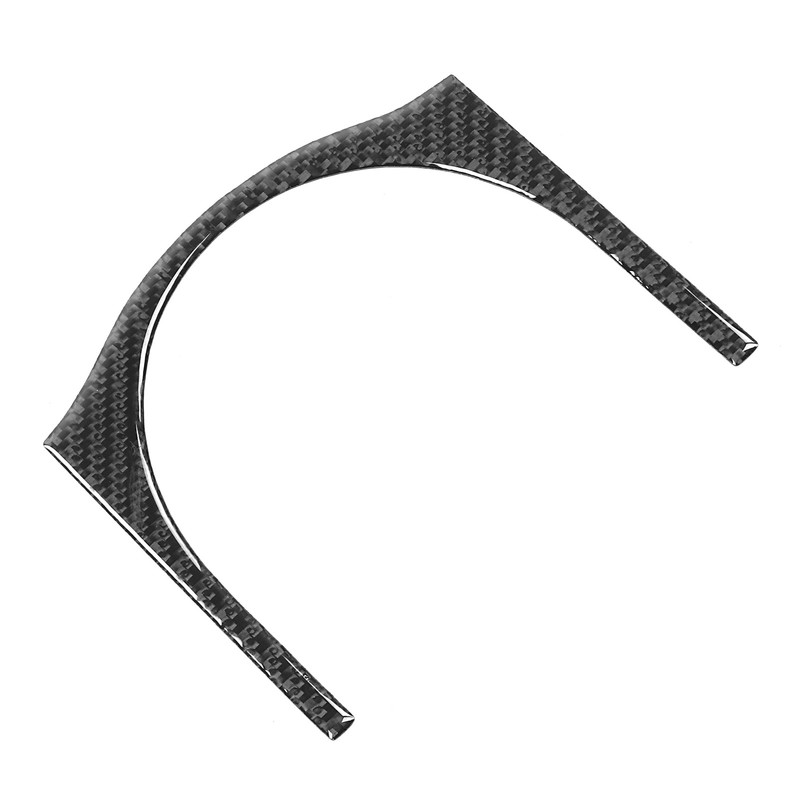 Central Armrest Cup Holder Trim Strip Carbon Fiber Interior Decoration