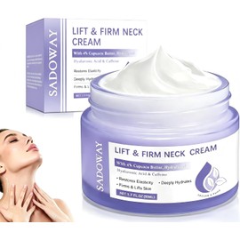 Crema para Cuello: Crema Reafirmante Para El Cuello - Reduce las Arrugas y Líneas de Expresión, Reafirma y Levanta la Piel Flácida, Crema Hidratante para el Cuidado de la Piel (1)