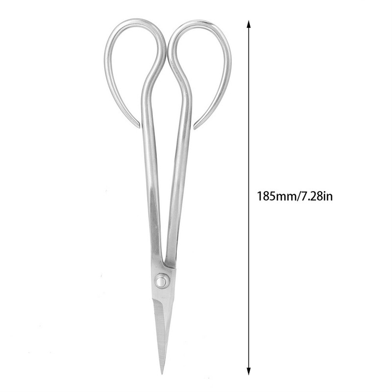 Stainless Steel Bonsai Scissors Bonsai Shear Long Handle Scissors 185mm