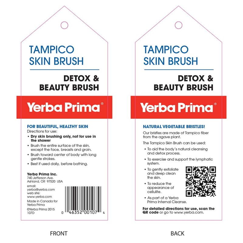 Yerba Prima Tampico Skin Brush (Pack of 2) - Natural