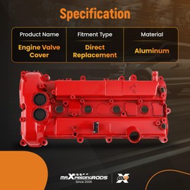 maXpeedingrods Upgraded Aluminum Engine Valve Cover for Ford Edge Escape Explorer Fusion Taurus for Lincoln MKC MKZ 2.0L 2.3L 2012-2018 L4 DOHC Turbocharged Replacement CJ5Z-6582-A CJ5Z6582B