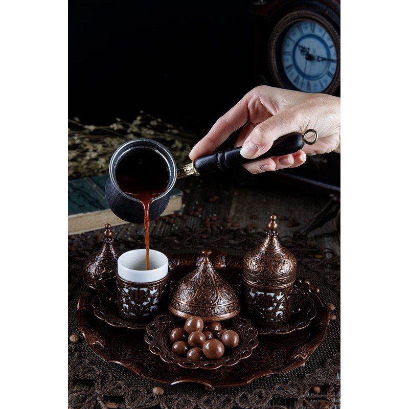 DEMMEX Turkish Greek Arabic Coffee Making and Serving Full Set