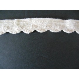 Wright's 2 yards off-white cotton trim, 3/4", BY THE YARD, NEW OFF OF THE REEL