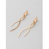 ete 841686 Earrings Line, Yellow Gold