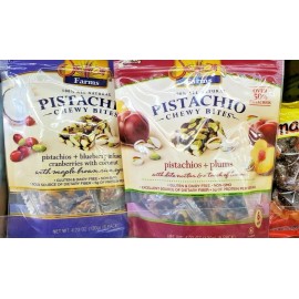 FARMS 4 PACK PISTACHIO CHEWY BITES + BLUEBERRY CRANBERRIES WITH COCONUT AND PISTACHIOS