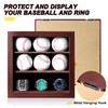 Baseball Display Case Championship Ring Display Case, Wooden Wall Cabinet
